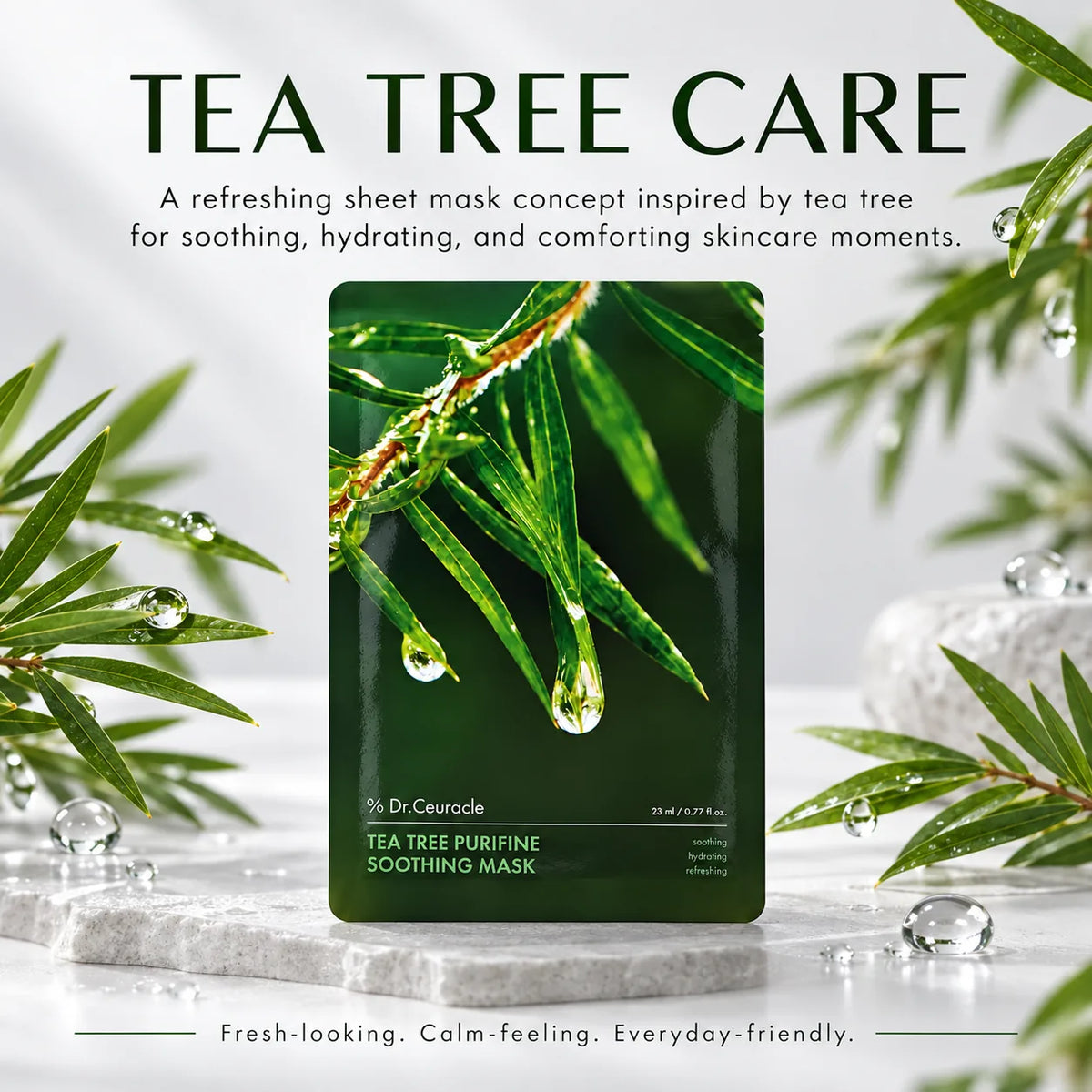 Dr. Ceuracle Tea Tree Purifine Soothing Mask 10ea
