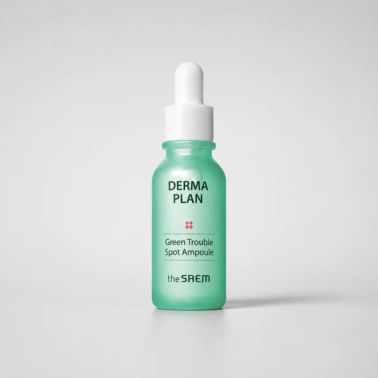 The Saem Derma Plan Green Trouble Spot Ampoule 20ml bottle, front view