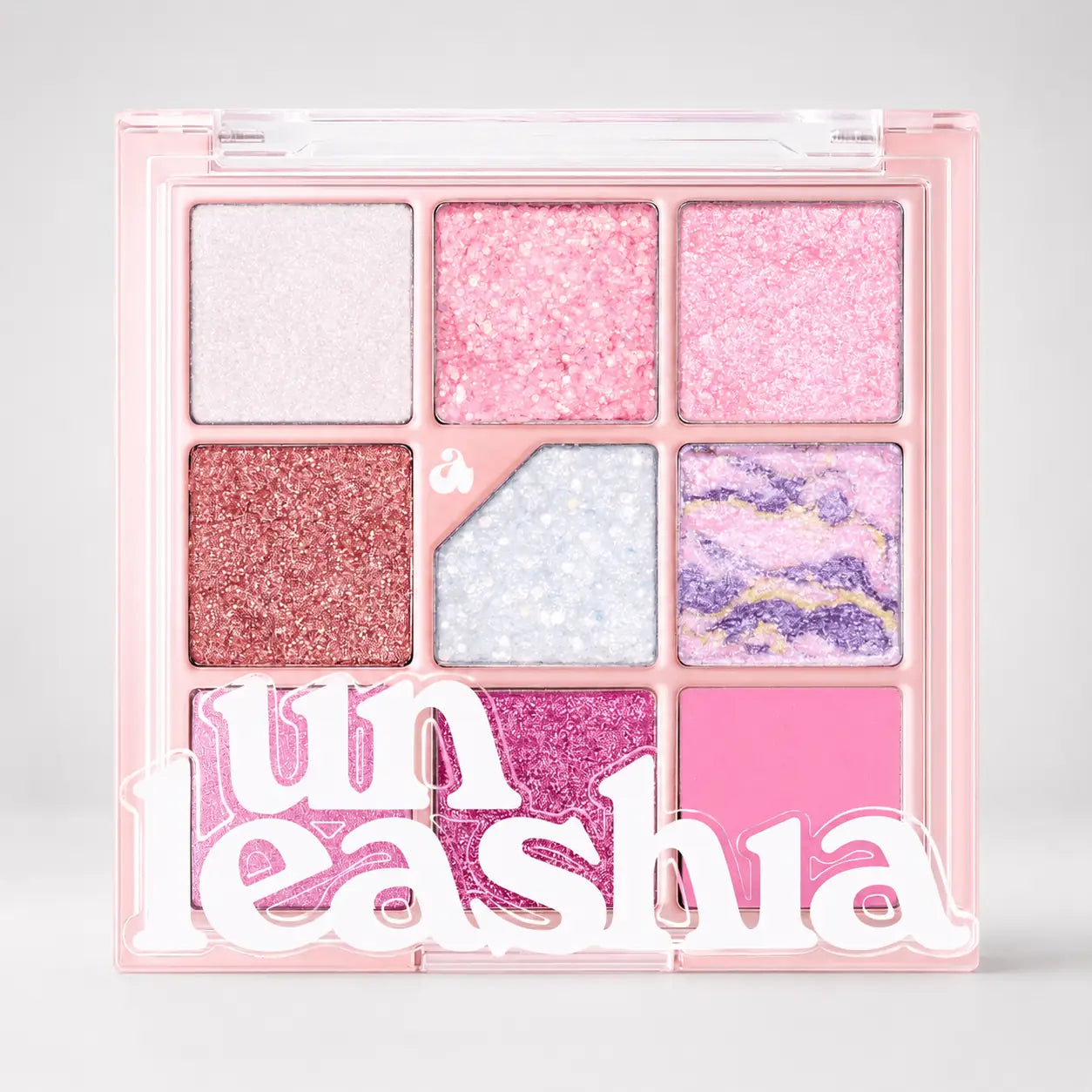 UNLEASHIA glitterpedia all of pink glitter compact front